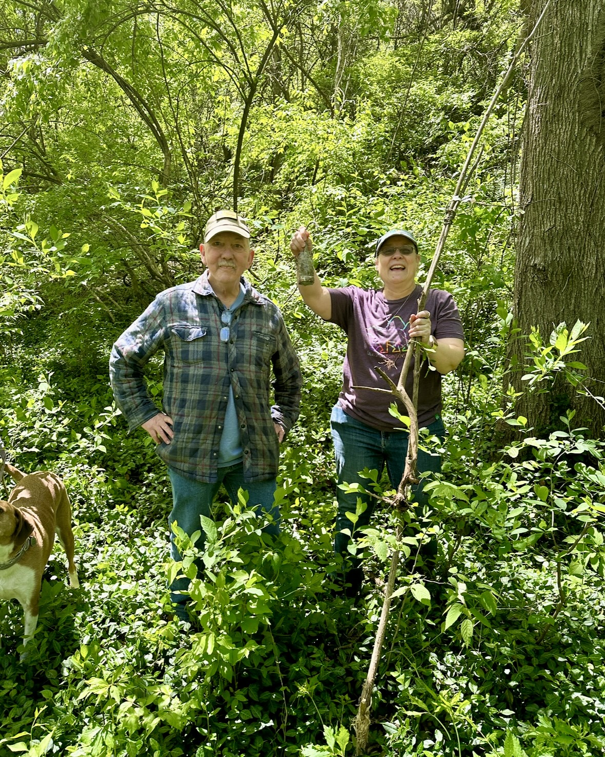 Spring picnic 2024 geocache binders strider and crowsfeet